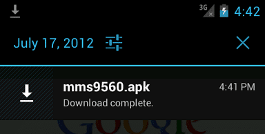 Download complete page for HXXP malware on mobile phone spread vis fake Russian MMS and SMS messages