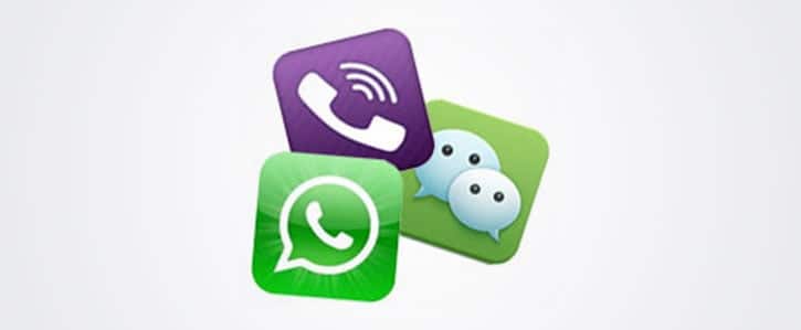 WhatsApp Viper and WeChat icons