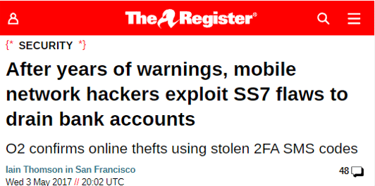 The Register- mobile network hackers exploit ss7 flaws to drain bank accounts