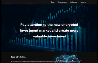 Fake cryptocurrency website