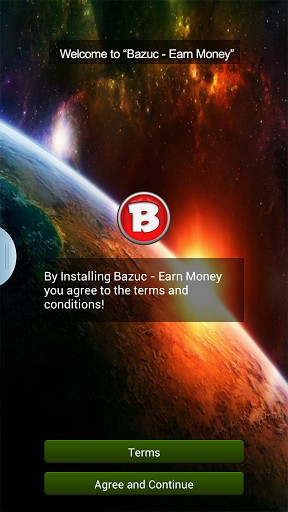 Welcome to Bazuc message sharing app landing page