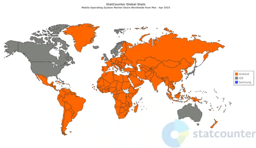 IOS vs Android map