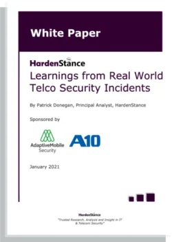 White paper cover: Learnings from real world telco security incidents