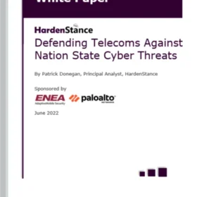 White paper cover: Defending Telecoms Against Nation State Cyber Threats
