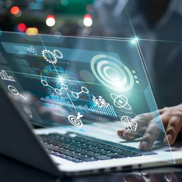visualize cyber threats on computer screen