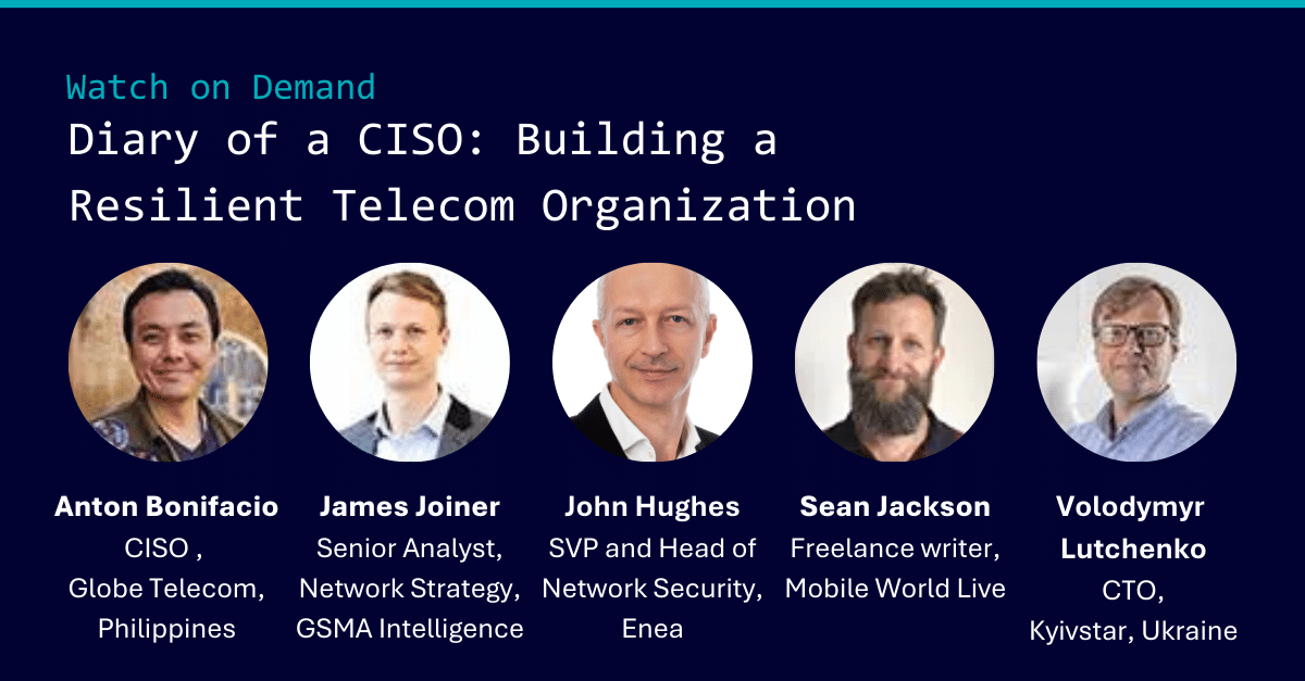 Mobile World live webinar: Diary of a CISO