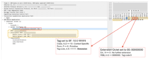 Wireshark of Attack Message SS7 Bypass Attack