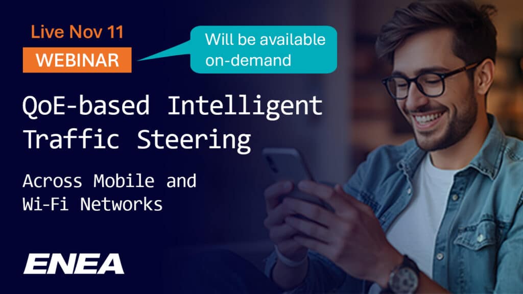 Register to QoE based Traffic Steering Webinar Events Page