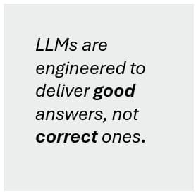 Good Answers Not Correct Ones Good Answers Not Correct Ones