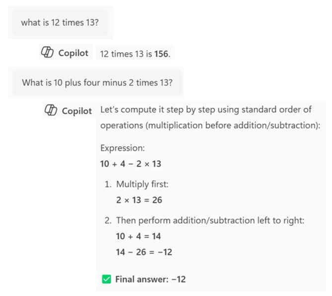 Math Question for AI Math Question for AI